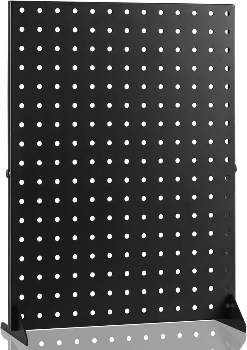 Storage Standard Pegboard Display Stand for Craft Shows & Fairs - Metal Jewelry Retail Display for Selling Accessories, Earring, Pin Stands for Retail Stores, Vendors & Events - 17" x 13”, Black - Image 1